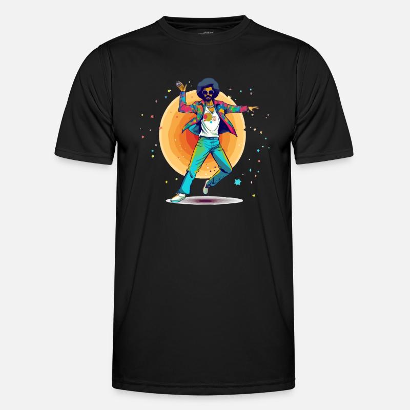 Rodolphe disco dancer - Men's Functional T-Shirt - black
