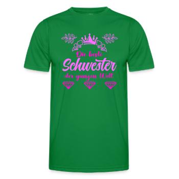 beste schwester - Männer Funktions-T-Shirt - Kelly Green - Vorne - AI Model Male 178 dark (178cm)
