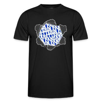 fleischfrei humor cool spaß lustig - Männer Funktions-T-Shirt - Schwarz - Vorne - AI Model Male 178 dark (178cm)