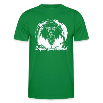 Schwarzwaldmädel Schwarzwald German Wald - Men's Functional T-Shirt - kelly green - Front - AI Model Male 178 dark (178cm)