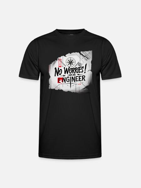 ein Ingenieur - Männer Funktions-T-Shirt - Schwarz