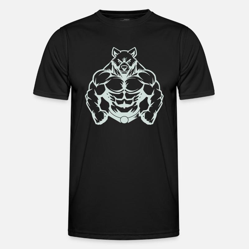 Bear Comic - Men's Functional T-Shirt - black