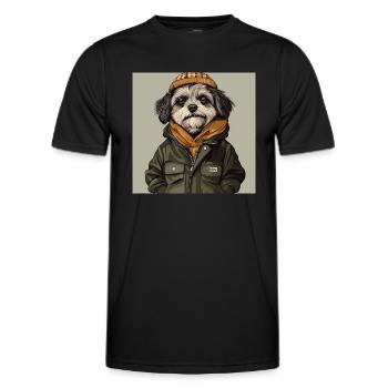 My friend Jakop - Männer Funktions-T-Shirt - Schwarz - Vorne - AI Model Male 178 dark (178cm)