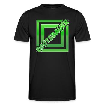 Job Bootsbauer - Männer Funktions-T-Shirt - Schwarz - Vorne - AI Model Male 178 dark (178cm)