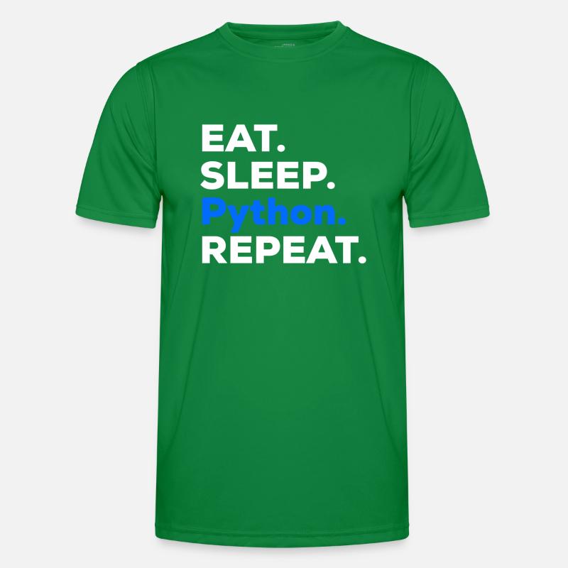 Eat Sleep Python Repeat Men's Functional T-Shirt