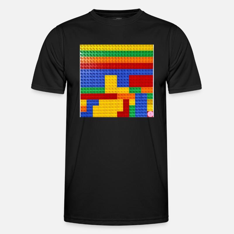 Jola Blocks - Men's Functional T-Shirt - black