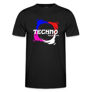 Rave On! - T-shirt sport Homme - noir - Devant - AI Model Male 178 dark (178cm)