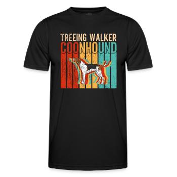 Arboriculture Walker Coonhound - T-shirt sport Homme - noir - Devant - AI Model Male 178 dark (178cm)