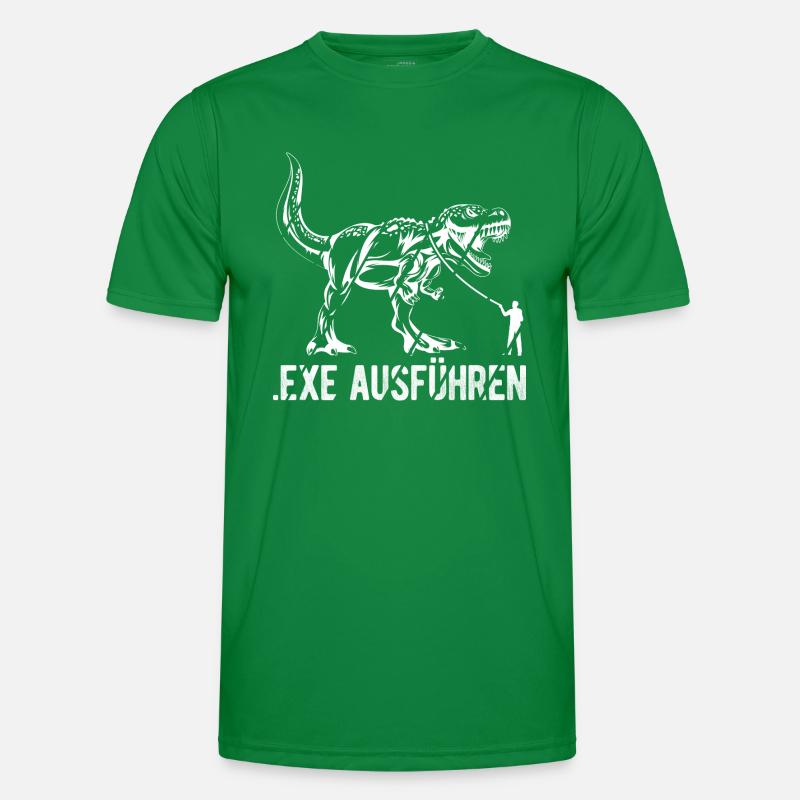 EXE Ausführen - Entwickler Hacker Nerds Programmi Männer Funktions-T-Shirt