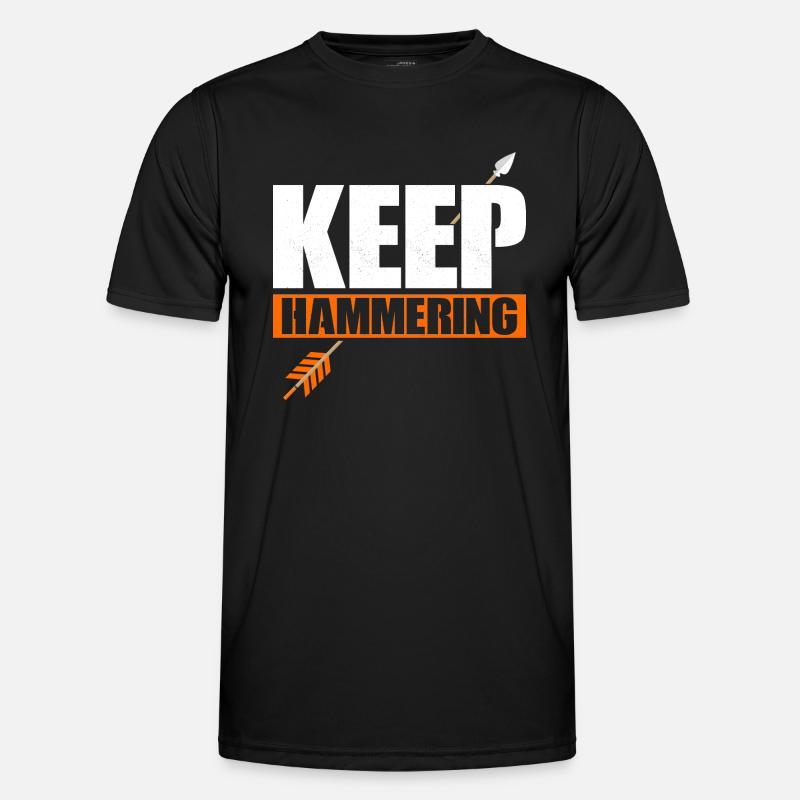 Continuez à marteler l’arc et les flèches Tir à l’arc sur cible T-shirt sport Homme