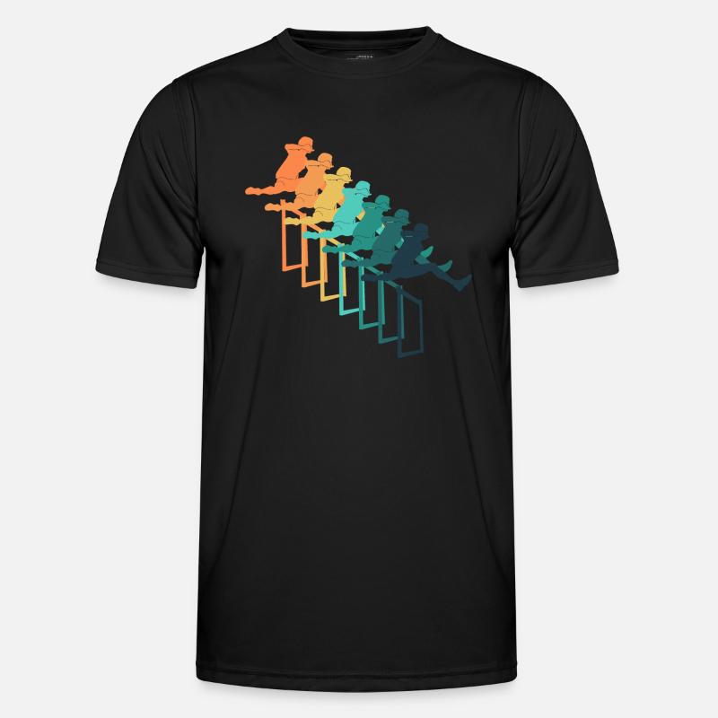 Retro hurdle racing Men's Functional T-Shirt