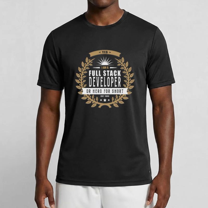 Full Stack Developer hell Männer Funktions-T-Shirt