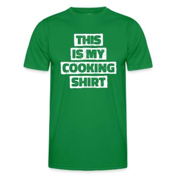 Kochen mit Stil - This Is My Cooking Shirt - Männer Funktions-T-Shirt - Kelly Green - Vorne - AI Model Male 178 dark (178cm)