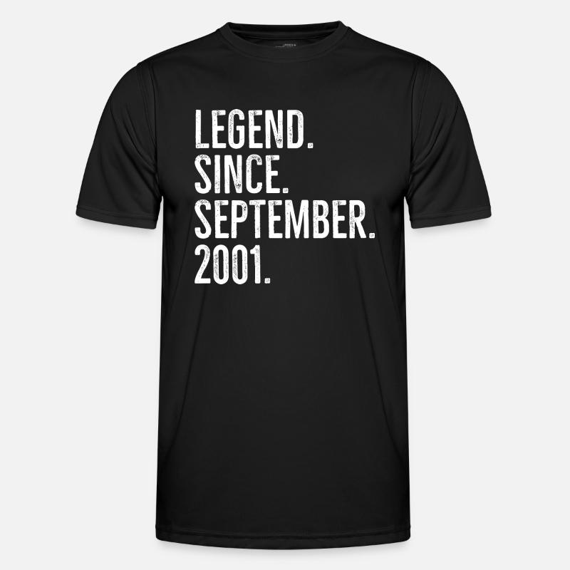 Legend Since September 2001 - Men's Functional T-Shirt - black
