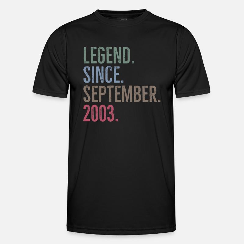 Legend Since September 2003 - Men's Functional T-Shirt - black
