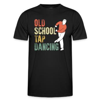 Awesome Old School Tap Dancing For A Tap Dance Tap - Männer Funktions-T-Shirt - Schwarz - Vorne - AI Model Male 178 dark (178cm)