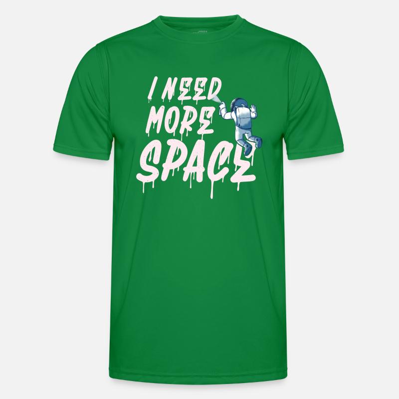 I need more Space - Astronaut Graffiti Männer Funktions-T-Shirt