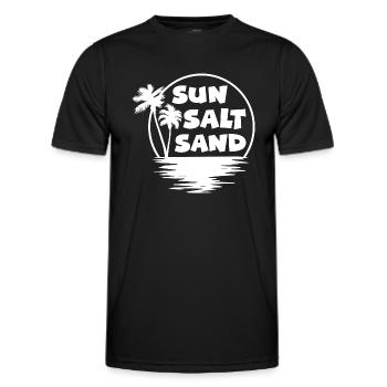 Surfing Surfboard Surfer Water Sports - Men's Functional T-Shirt - black - Front - AI Model Male 178 dark (178cm)