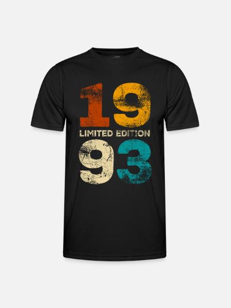 Limited Edition 1993, Birthday Gift - Men's Functional T-Shirt - black