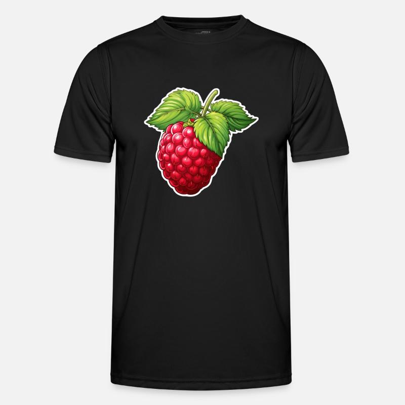 Raspberry Big Fruit - Men's Functional T-Shirt - black