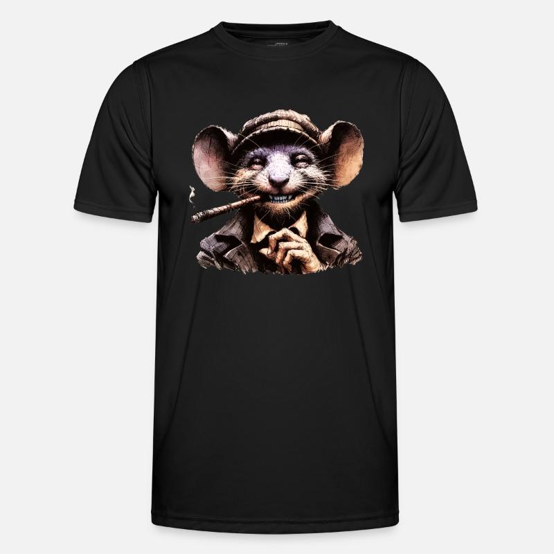 Zigarren-Maus Männer Funktions-T-Shirt
