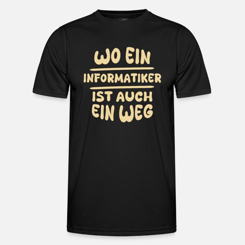 Gift for Computer Scientist - Men's Functional T-Shirt - black