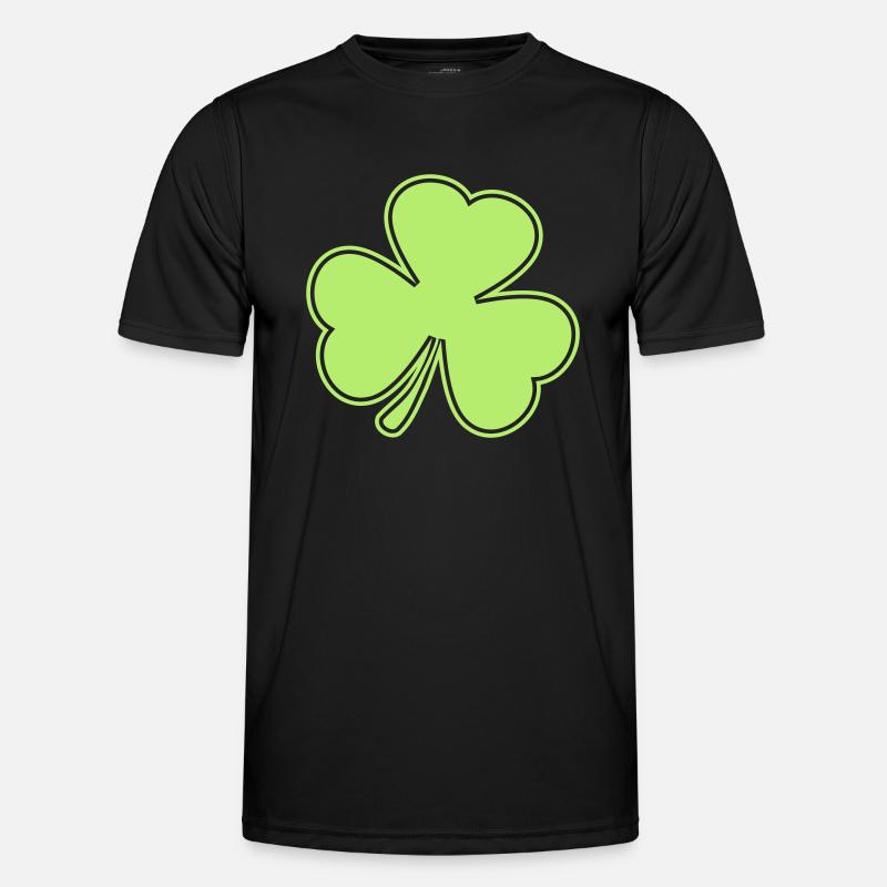 kleeblatt St. Patrick´s Day Männer Funktions-T-Shirt