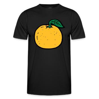 orange - T-shirt sport Homme - noir - Devant - AI Model Male 178 dark (178cm)
