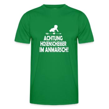 Schwangerschaft - Männer Funktions-T-Shirt - Kelly Green - Vorne - AI Model Male 178 dark (178cm)