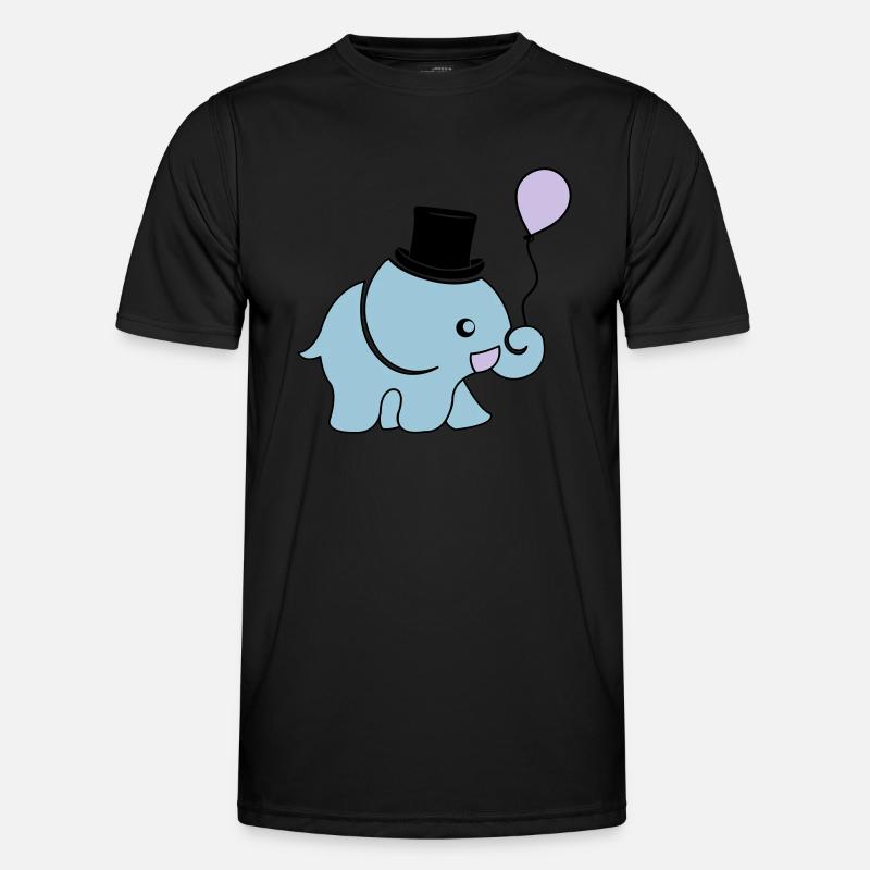 elefant_artist_002 - Men's Functional T-Shirt - black