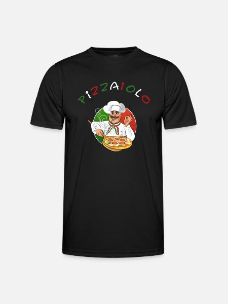 Pizza baker Pizzaiolo Pizza - Men's Functional T-Shirt - black