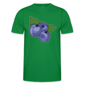 Blaubeere Heidelbeere - Männer Funktions-T-Shirt - Kelly Green - Vorne - AI Model Male 178 dark (178cm)