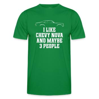 ICH MAG CHEVY NOVA UND VIELLEICHT 3 LEUTE - Männer Funktions-T-Shirt - Kelly Green - Vorne - AI Model Male 178 dark (178cm)