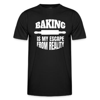 Boulangerie Boulangerie Boulangerie Confiserie Confiserie - T-shirt sport Homme - noir - Devant - AI Model Male 178 dark (178cm)