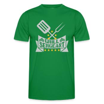 Grill Sergent Barbecue Grillfest - T-shirt sport Homme - vert - Devant - AI Model Male 178 dark (178cm)