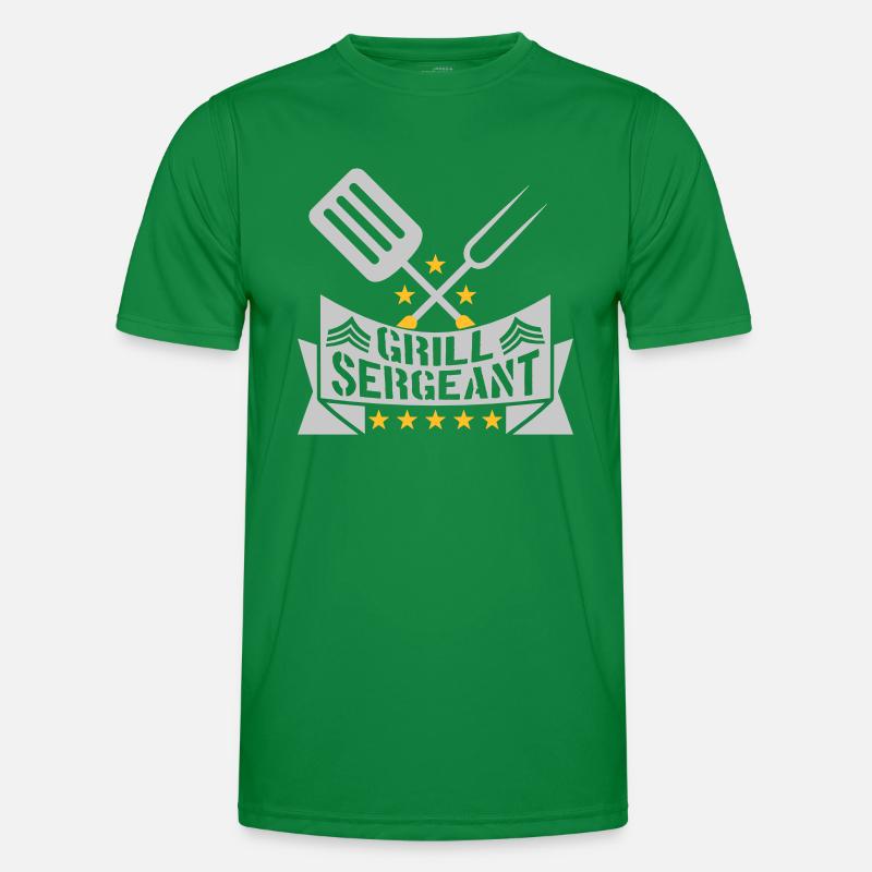 Grill Sergeant Barbecue Grillfest Men's Functional T-Shirt