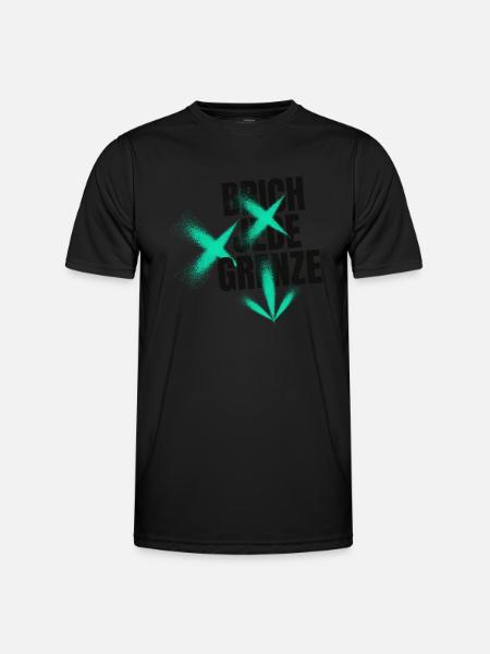 Break every border - Men's Functional T-Shirt - black