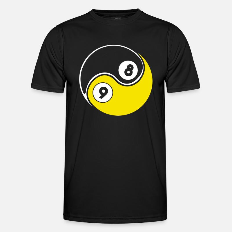 Snooker Pool Billiards - Men's Functional T-Shirt - black