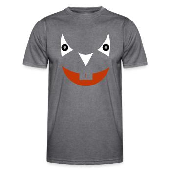 Halloween - Männer Funktions-T-Shirt - dunkle Melange  - Vorne - AI Model Male 178 dark (178cm)