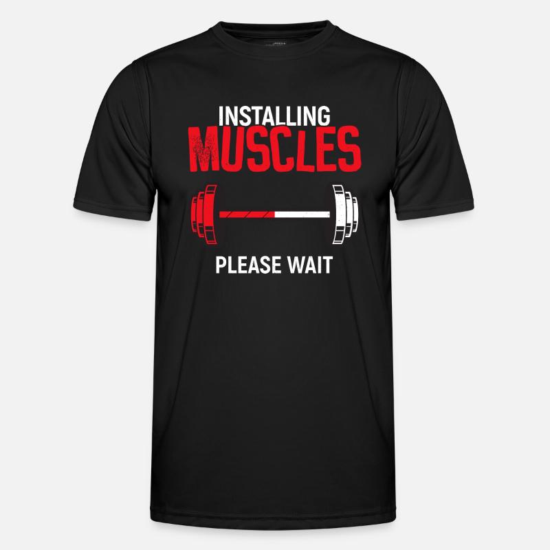Installiert Muskeln - Workout Männer Funktions-T-Shirt