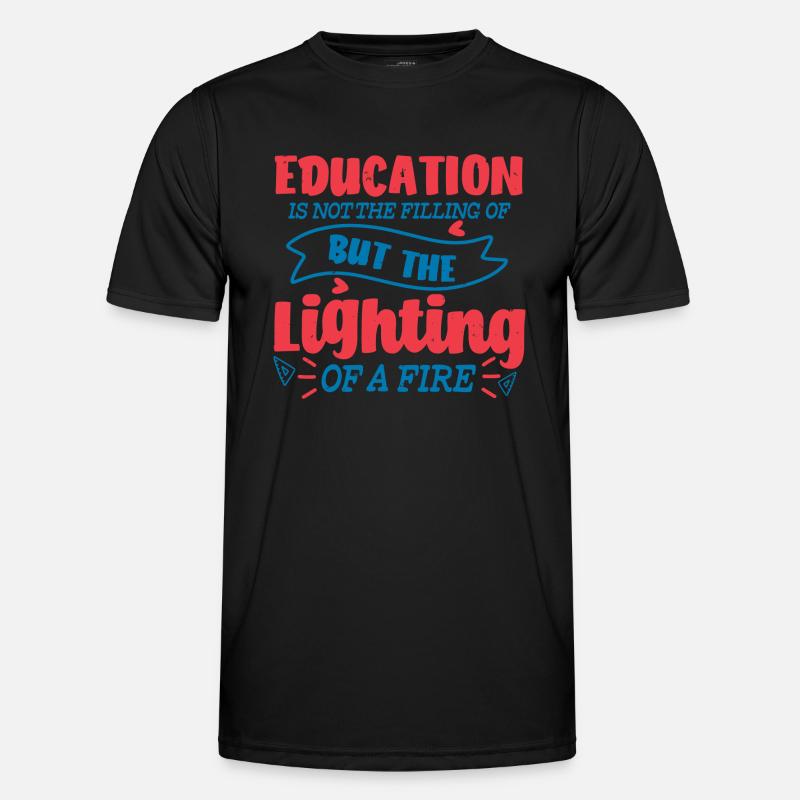 L’ÉDUCATION MAIS L’ALLUMAGE DU FEU T-shirt sport Homme
