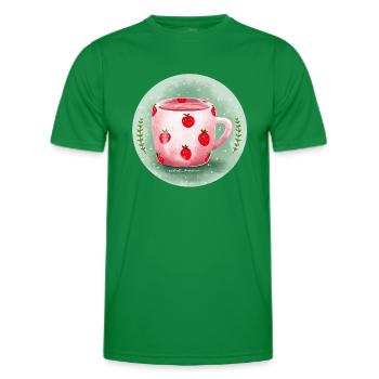 Lait de fraise - T-shirt sport Homme - vert - Devant - AI Model Male 178 dark (178cm)