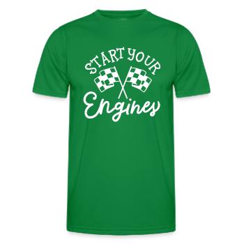 Starten Sie Ihre Motoren - Männer Funktions-T-Shirt - Kelly Green - Vorne - AI Model Male 178 dark (178cm)