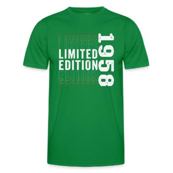 Édition limitée 1958 - génial 65e anniversaire - T-shirt sport Homme - vert - Devant - AI Model Male 178 dark (178cm)
