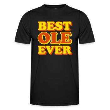 Ole First Name Funny Gift - Men's Functional T-Shirt - black - Front - AI Model Male 178 dark (178cm)