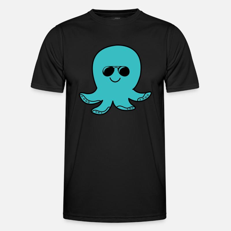 Octopus Cool - Men's Functional T-Shirt - black
