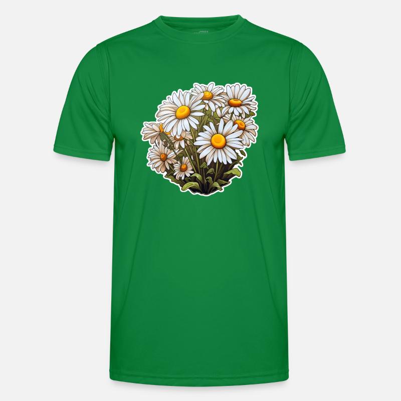 Gänseblümchen Männer Funktions-T-Shirt