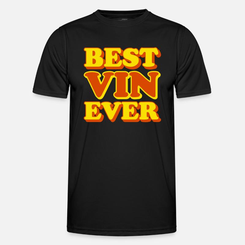 Vin First Name Funny Gift - Men's Functional T-Shirt - black