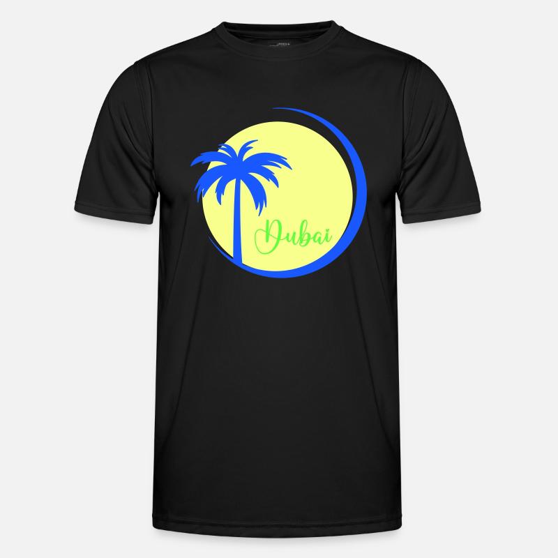 Palm Tree Dubai - Men's Functional T-Shirt - black