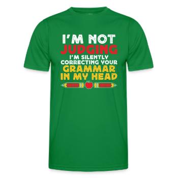 Foreign Language Teacher School Languages Teachers - Men's Functional T-Shirt - kelly green - Front - AI Model Male 178 dark (178cm)